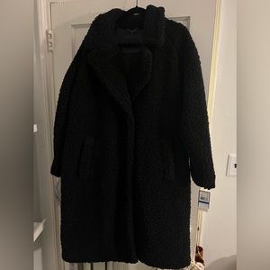 Faux fur teddy coat.